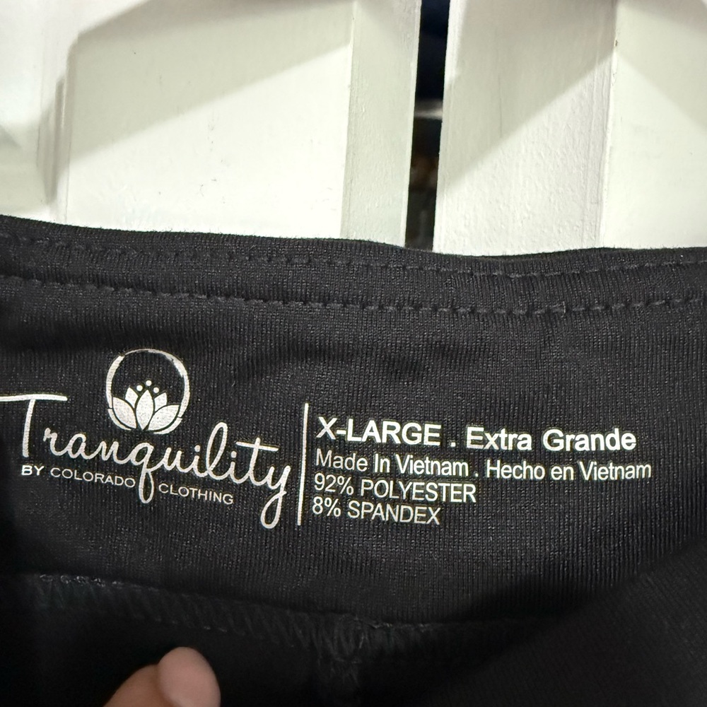 NWT Tranquility Black Athleisure Skort (Size XL) - Picture 5 of 5